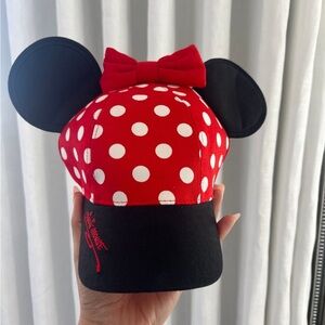 Red Polka Dot Minnie Mouse Cap